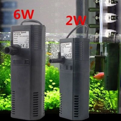 FOREVER SPEED Innenfilter Aquariumpumpe Filterpumpe Aquarien Filt Aquarium 450L/H 6W 300L/H 2W