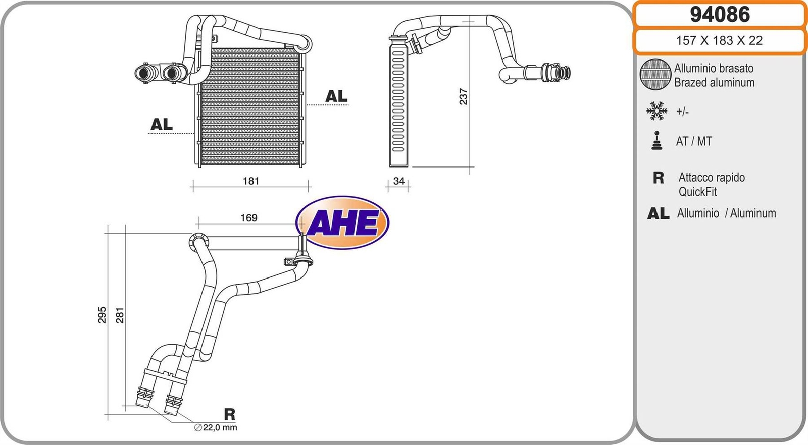 Radiateur de chauffage habitacle pour réparer la ventilation de votre VW Jetta 4