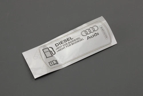 Pegatina de advertencia diésel Audi A1 A3 Q3 TT 8J0010508BF - Imagen 2 de 3