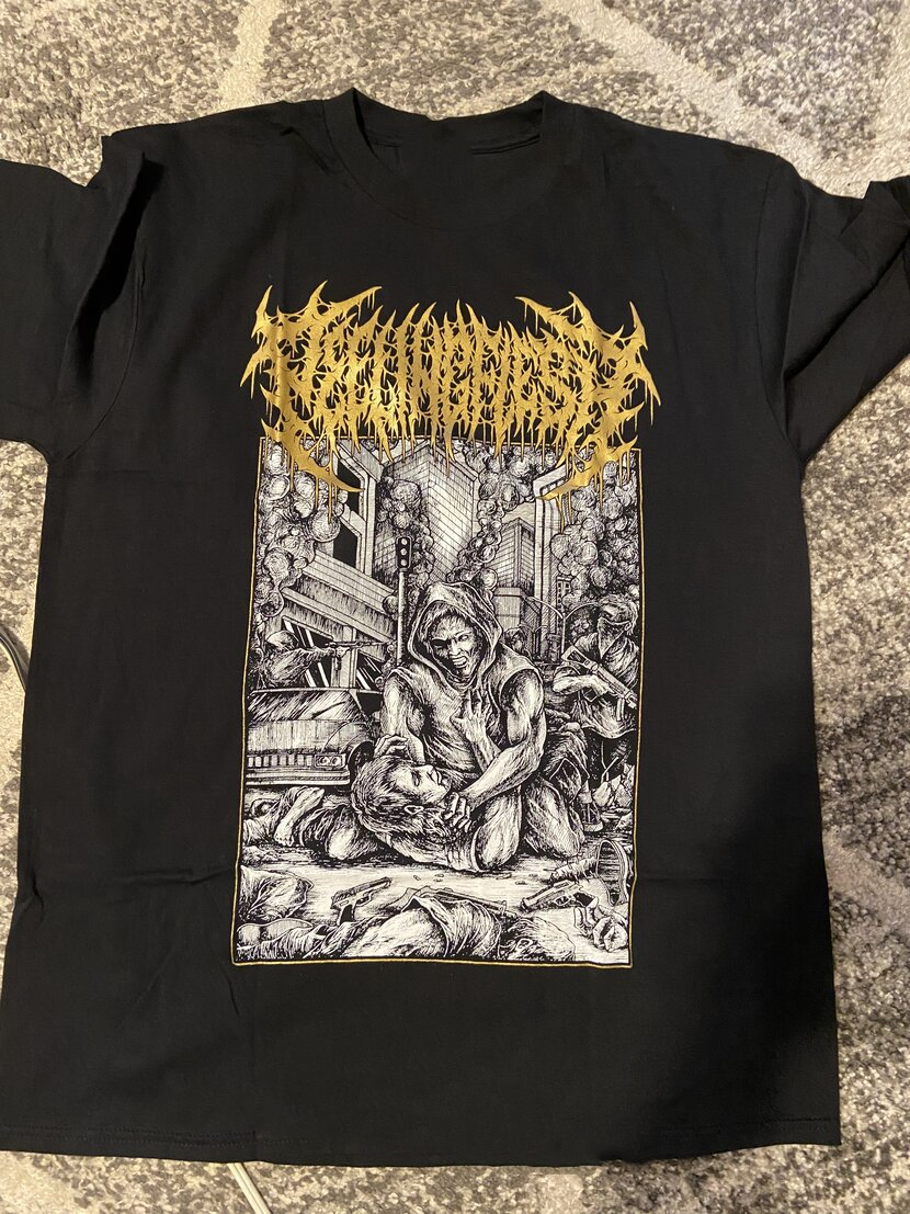 PeelingFlesh Gift For Friends Black T-Shirt Cotton All Size