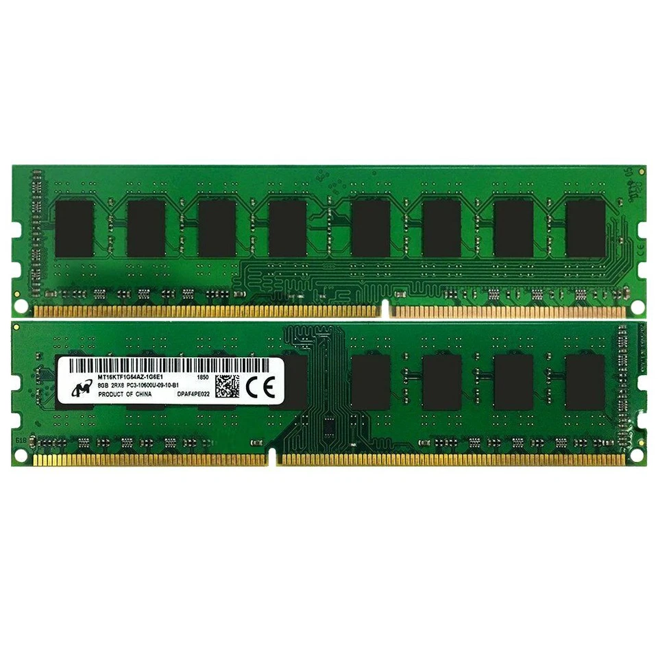 16GB 2x 8GB 4GB DDR3 PC3-10600U 1333Mhz 240Pin DIMM intel Desktop RAM For Micron - Image 4 of 4