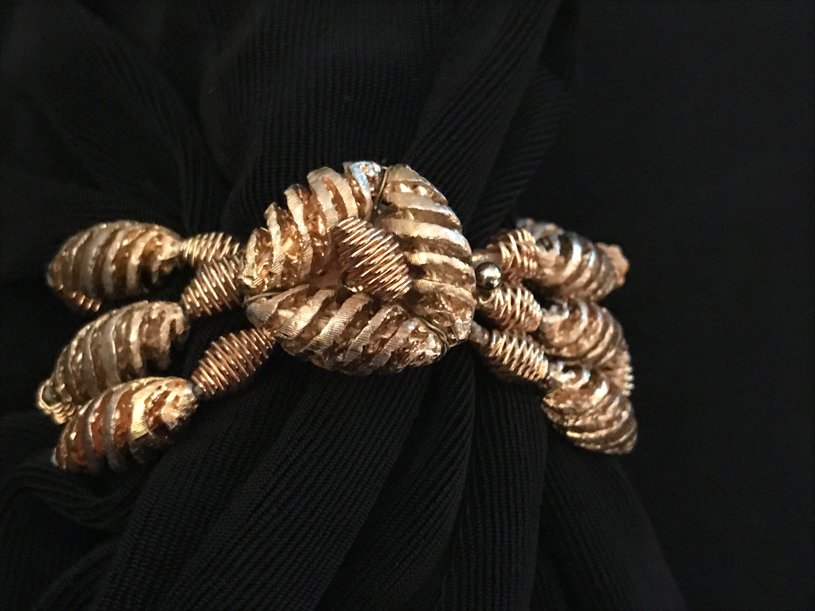 Vogue Jewelry Vintage ‘50’s Signed Triple Strand Spir… Gem