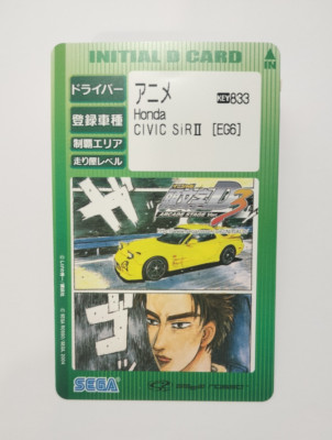 SEGA Initial D Card Arcade Stage Version 3 Honda Civic SiRIIJapanese/RX-7