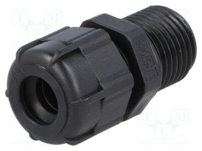 Cable gland with extended thread M16 black BM4917N stuffing box