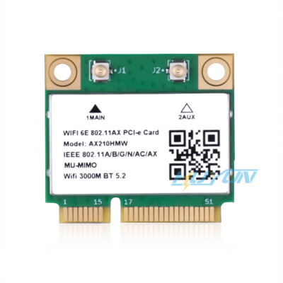  2.4G/5G Dual-Band BT 5.2 MINI PCIE Card AX210 Wireless Network 5374M WIFI 6E