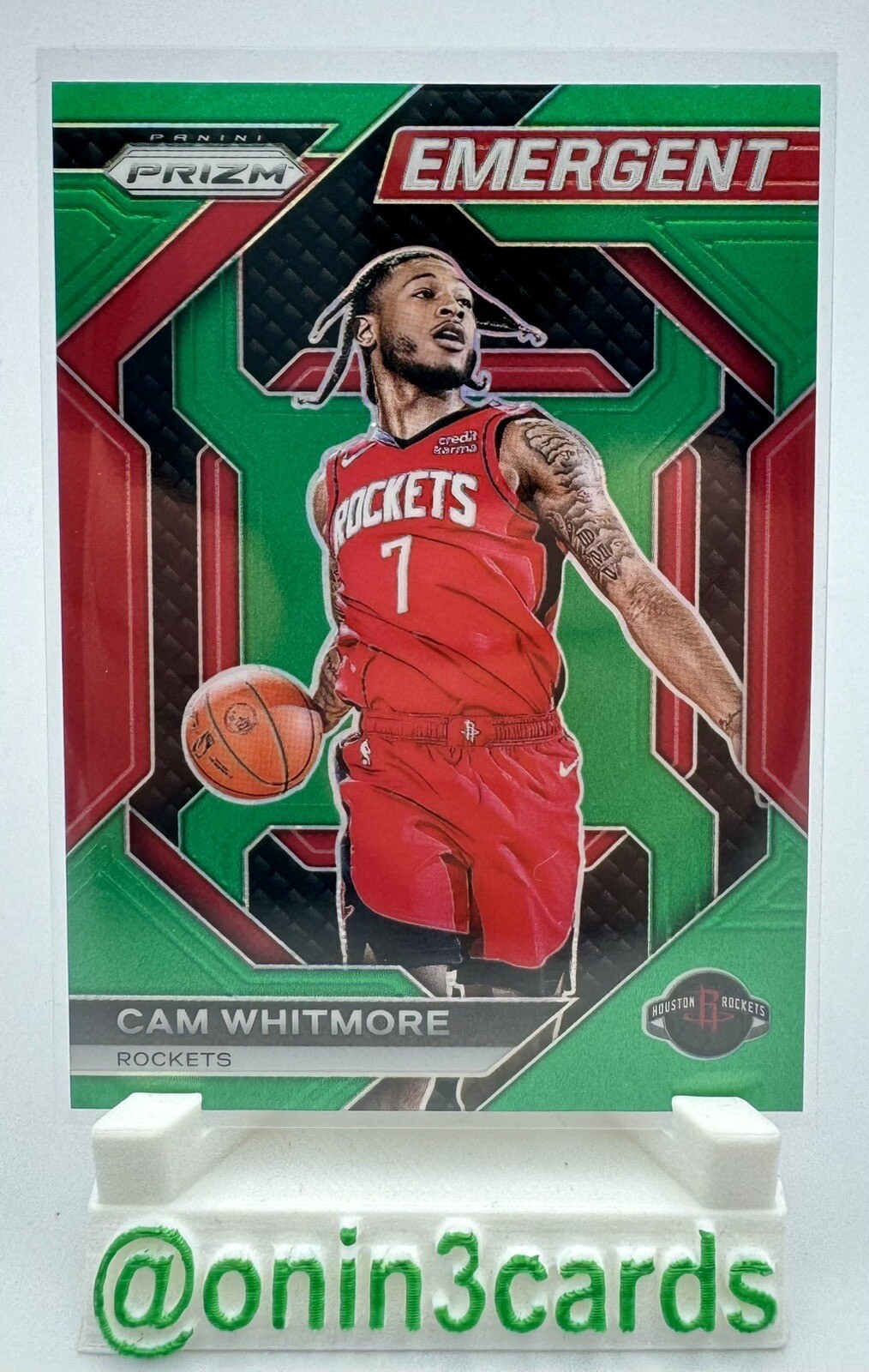 2023-24 Prizm Basketball Emergent #27 Cam Whitmore RC Green Prizm