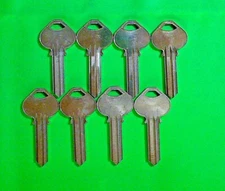 CORBIN RUSSWIN ORIGINAL KEY BLANKS   H3    5 PIN, LOT OF (8),  LOCKSMITH,NO LOGO