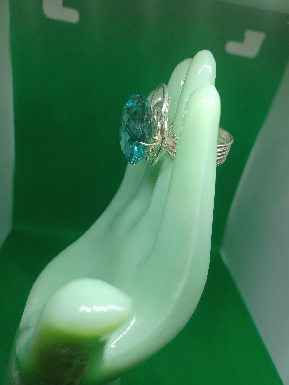 Handmade Silvertoned Large Statement Ring. Size 1… - image 4