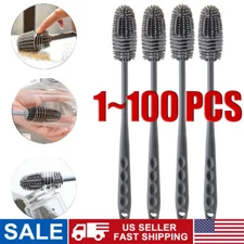 Long Silicone Bottle Brush, Long Handle Cleaner for Bottles & Glassware Lot
