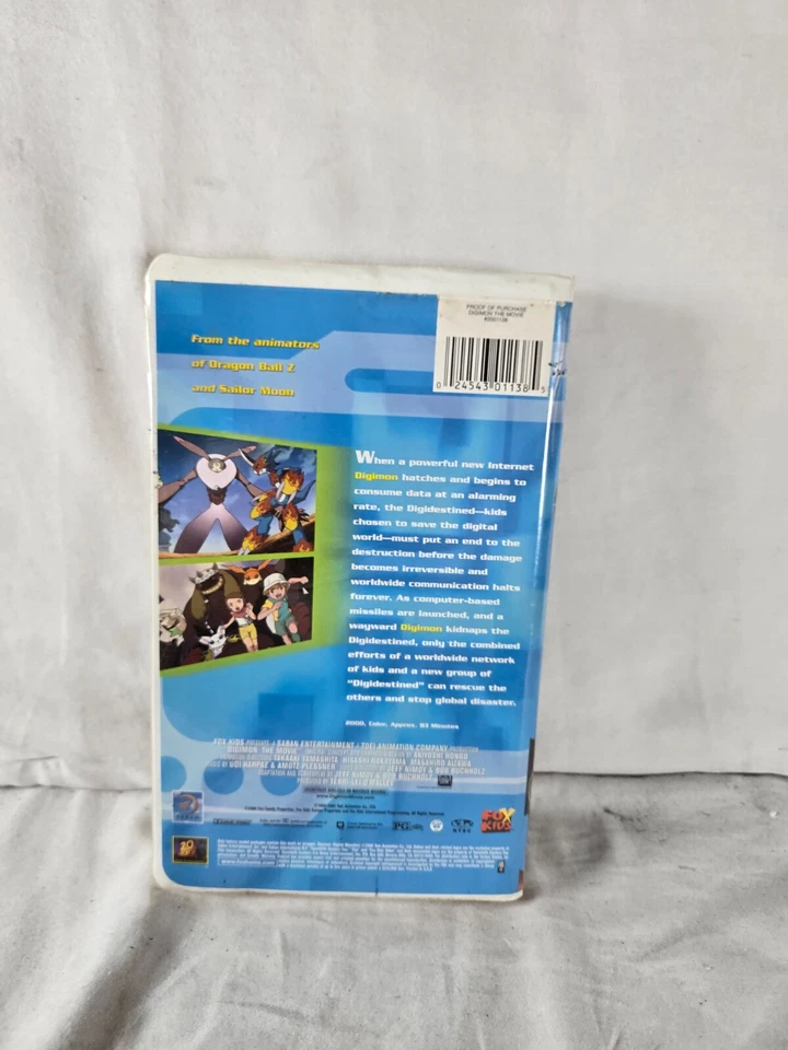 Digital Monsters Digimon the Movie VHS Movie Tape Video 2000 20th Century Fox - Image 2 of 4