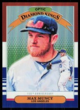 2019 Panini Donruss Optic Red White Blue Diamond Kings Prizm Max Muncy /150 #26