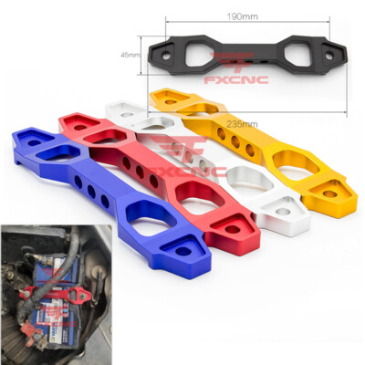 Universal Car Battery Tie Down Brace Fasten Fix Bracket Holder Clamp Stabilizer