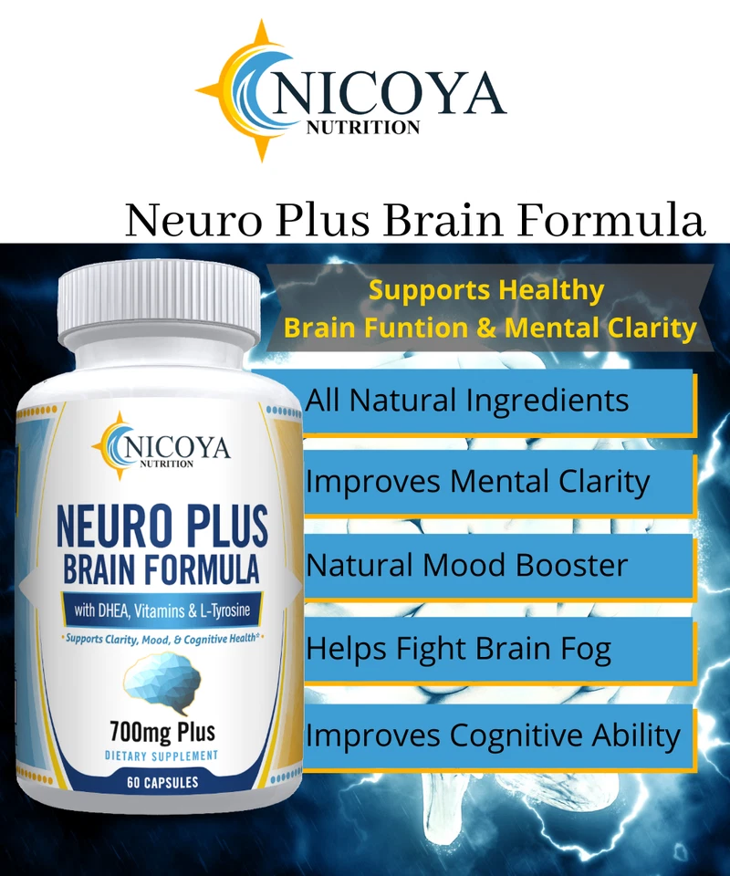 Neuro Brain & Focus 700 mg, memoria saludable, claridad, niebla cerebral, fatiga y estado de ánimo! Foto 3 de 4