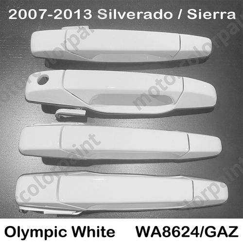 20072013 Silverado Front & Rear Door Handle Olympic White GAZ WA8624