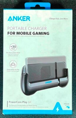 Anker PowerCore Play 6k 6700mah Portable Hand Held Charging Controller - Black