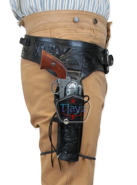 Western Holster 22 Caliber Western Leather Gun Holster Belt
