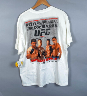 Unworn UFC 119 T-Shirt Adult XL White Double Sided Frank Mir MMA