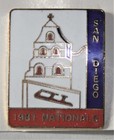 SAN DIEGO FIGURE SKATING NATIONALS 1981 / LARGE CLOISONNE PIN ~ NON-OLYMPIC — photo 3