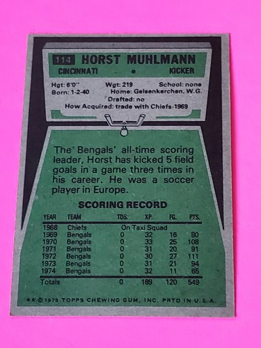 Tarjetas coleccionables de fútbol americano Topps NFL 1975 tú eliges envío gratuito 50 % de descuento en 2 o más - Imagen 35 de 212