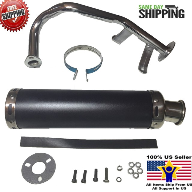 Scooter Performance Exhaust 50cc GY6 Black eBay