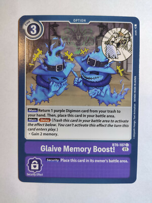 Glaive Memory Boost! BT6-107 Digimon Card Game