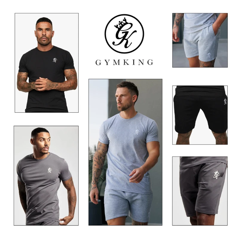 Gym King Mens Fundamental Twin Shorts + T Shirt Summer Slim Fit Sold Separately
Opens in a new windo