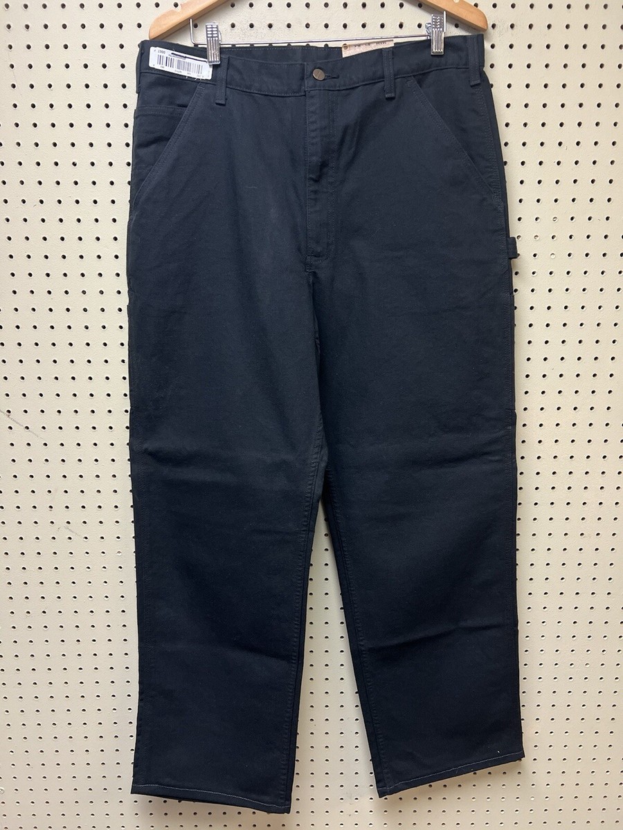 パンツ Carhartt Duck Painter Pants Black Carhartt Men's Sz 42x34 Black Washed Duck Work Pants B11