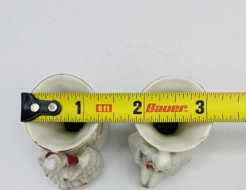 Vintage Victorian Man & Woman Figurines Candle Holder Vase Japan (2) - Picture 8 of 8