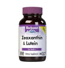Bluebonnet Zeaxanthin Lutein 60 Vegetarian Softgels Eye Health Supplement