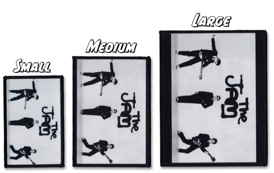 The Jam Sew-on Patch Mod Revival Scooter Target Scooter Two Tone London - Image 2 of 2