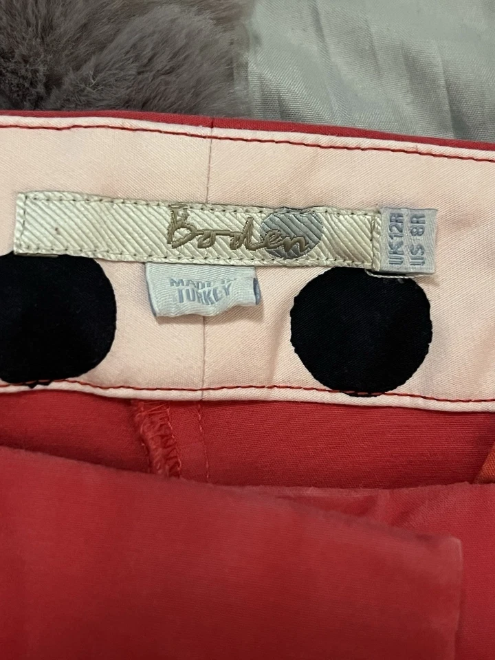 Boden Richmond 7/8 Pants Trousers, Pink size 8 - Image 3 of 3