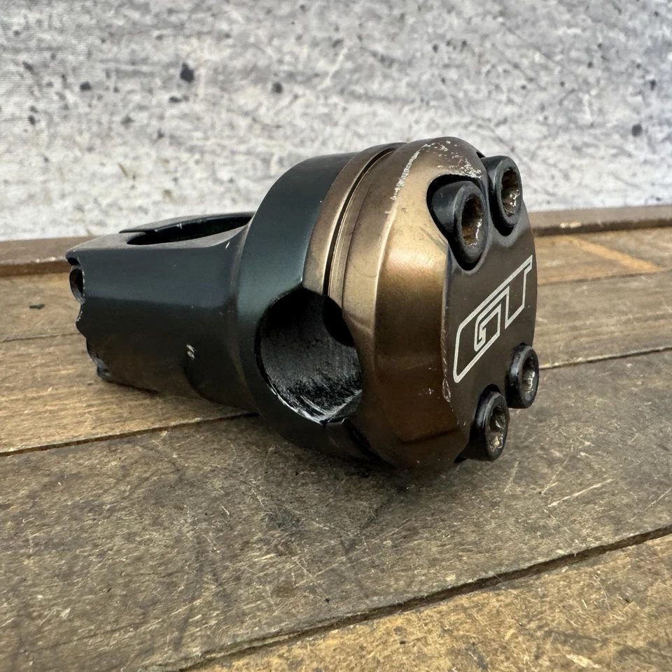 GT Piston BMX Threadless Stem Black/Bronze Faceplate Midschool Freestyle 1990s - Image 4 of 4