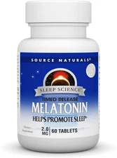Melatonin, Helps Promote Sleep*, 2 Mg - 60 Time-Released Tablets