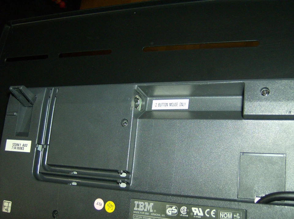 IBM Space Saver II Keyboard RT3200 V:5NWTGR mit Trackpoint - Vintage PS2 QWERTZ - Bild 3 von 3