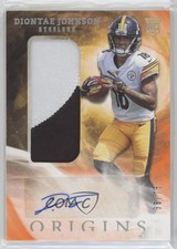 2019 Panini Origins Rookie Orange 36/75 Diontae Johnson Jumbo Patch Auto x0y