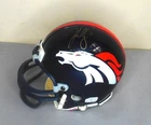 John Elway Signed Denver Broncos Mini Helmet NFL w/COA