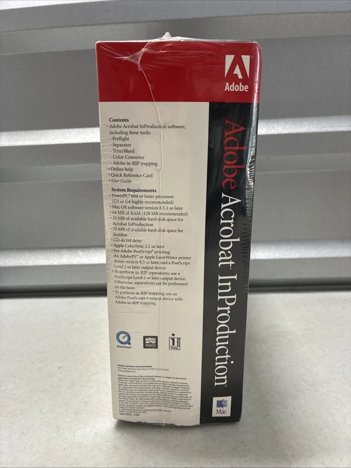 Adobe Acrobat InProduction Software Macintosh *NEW/ Sealed - Image 3 of 4