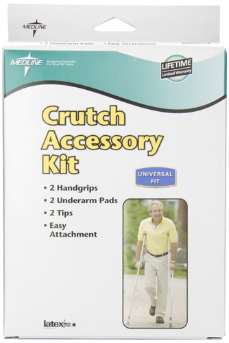 Crutch Accessory Replacement Kit, Gray - Picture 2 of 3