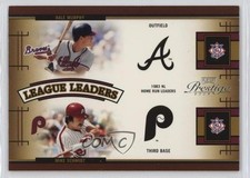 2005 Playoff Prestige League Leaders Quads Dale Murphy Mike Schmidt HOF 04br