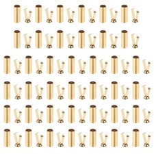 Shoe Lace Tips, 40 Pack Metal Alloy Shoelace Head, Gold Tone