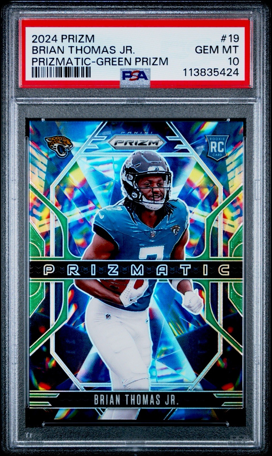Brian Thomas Panini Prizm Prizmatic #19 Green