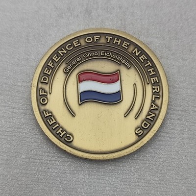 Chief of Defence of the Netherlands General Onno Eichelsheim Challenge Coin