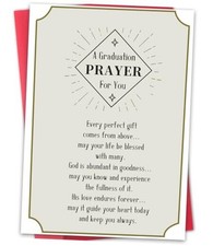 Graduation Card with Prayer Religious,DaySpring Religious Cards, hs-174