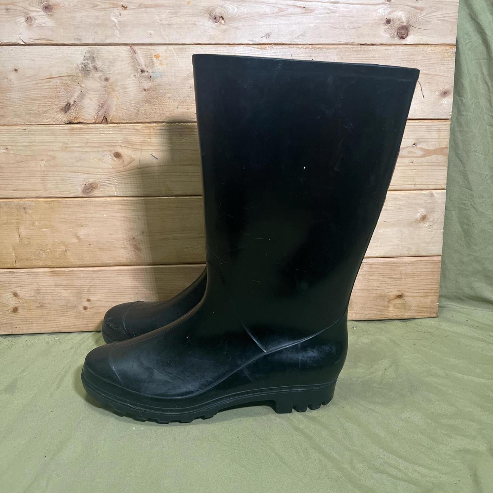 Black Basic Rubber Rain Mud Muck Boots Womens Siz… - image 4