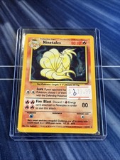 Carta Pokemon Ninetales 12/102 Set Base Holo Rara WOTC LP Vintage 1999