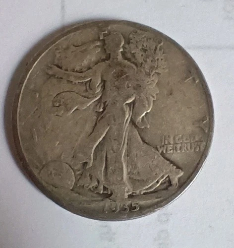 1935 D Walking Liberty Half Dollar Coin 90% Silver