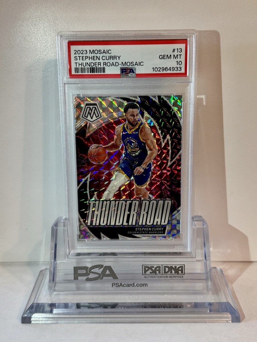 2023 Panini Mosaic STEPHEN CURRY Thunder Road Mosaic Prizm