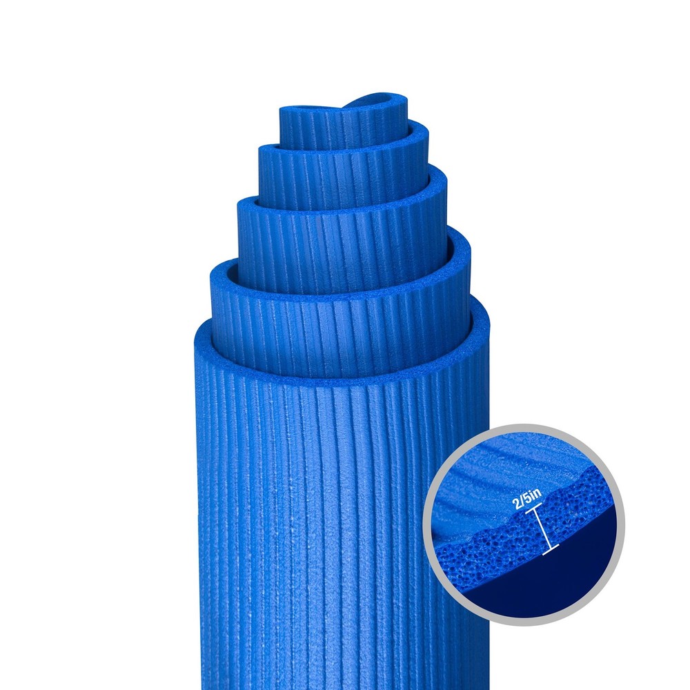Thick NBR Yoga Mat with Carrying Bag - Multipurpose Non-Slip Exercise Mat in Various Colors