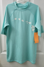 Rip Curl UV Tee Womens Size Medium UPF50 Aqua Blue Water Sports New with Tags