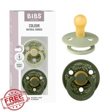Bibs Holiday Pacifier 2-Pack Sage/Hunter Green